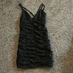 Black shimmer dress